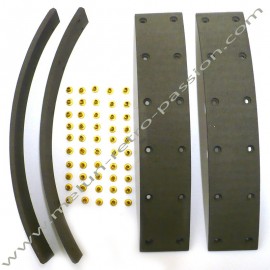 garnitures de frein avant a riveter