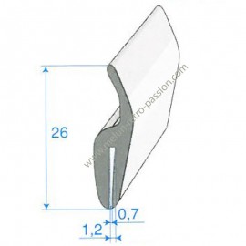 FRONT HANDLEBAR SEAL, SOLD BY THE METER RENAULT