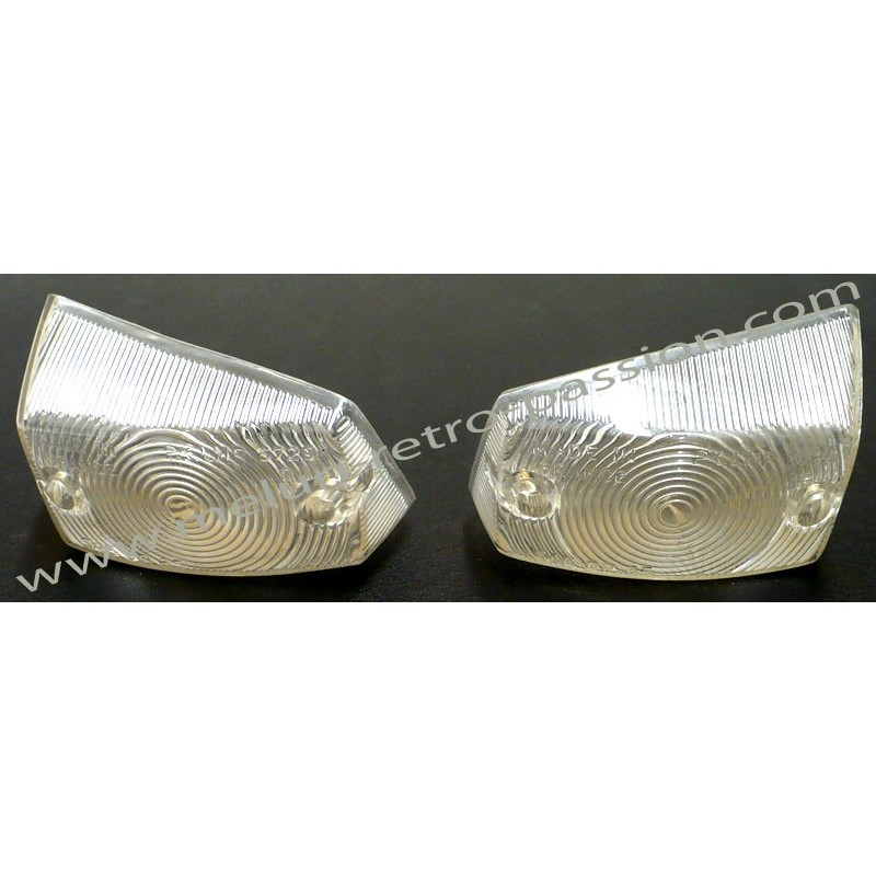 RECTANGULAR FLASHING LIGHTS WHITE the pair : RENAULT FLORIDE-CARAVELLE