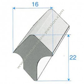 JUNTA DE PUERTA ESPONJOSA LE METRE RENAULT R6, R8, DAUPHINE, FLORIDE,