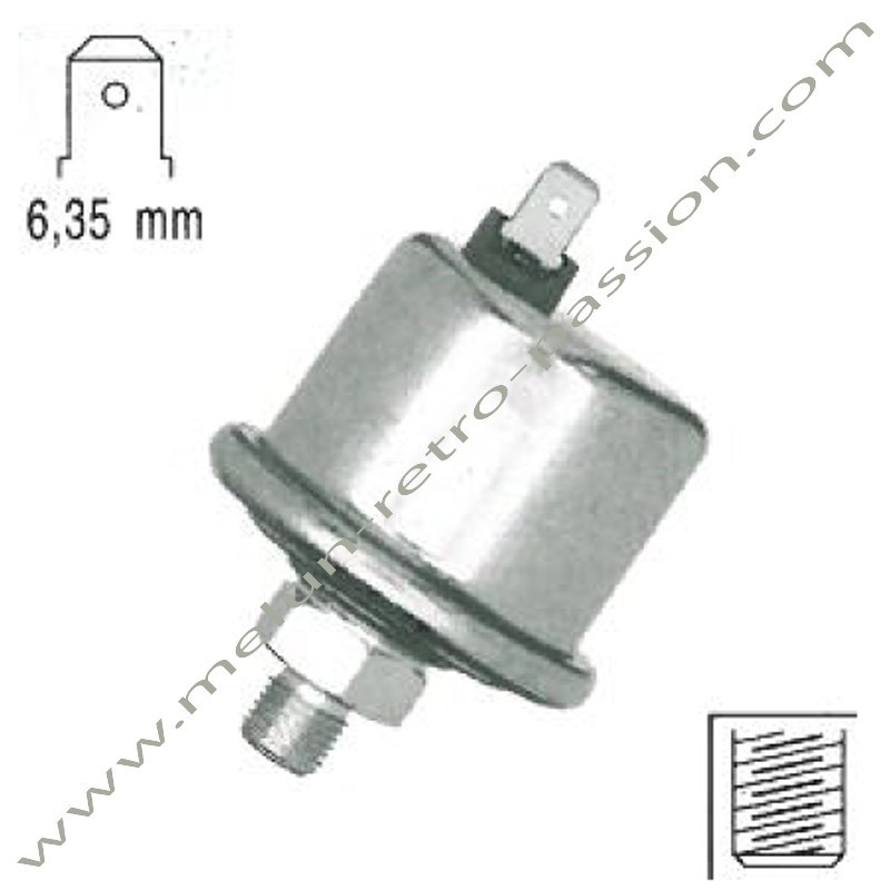 INDICADOR DE PRESIÓN DE ACEITE Y AIRE MANO diámetro 10mm x 1.Número de pieza original 97.516.535, 1131.26,27, 0015444700