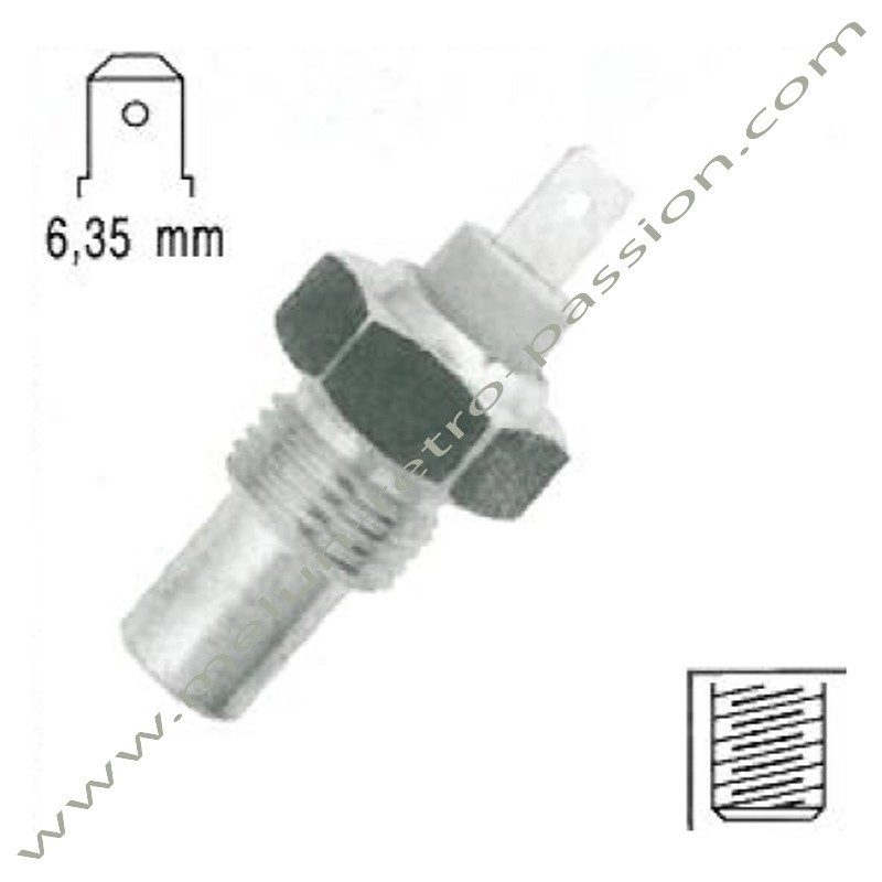 TERMO CONTACTO TEMPERATURA DEL AGUA PEUGEOT 304D 404D 504D J9D diámetro 18mm. Referencia original : PEUGEOT 0242.24.