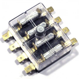 BOX 4 FUSIBLES flat connectors