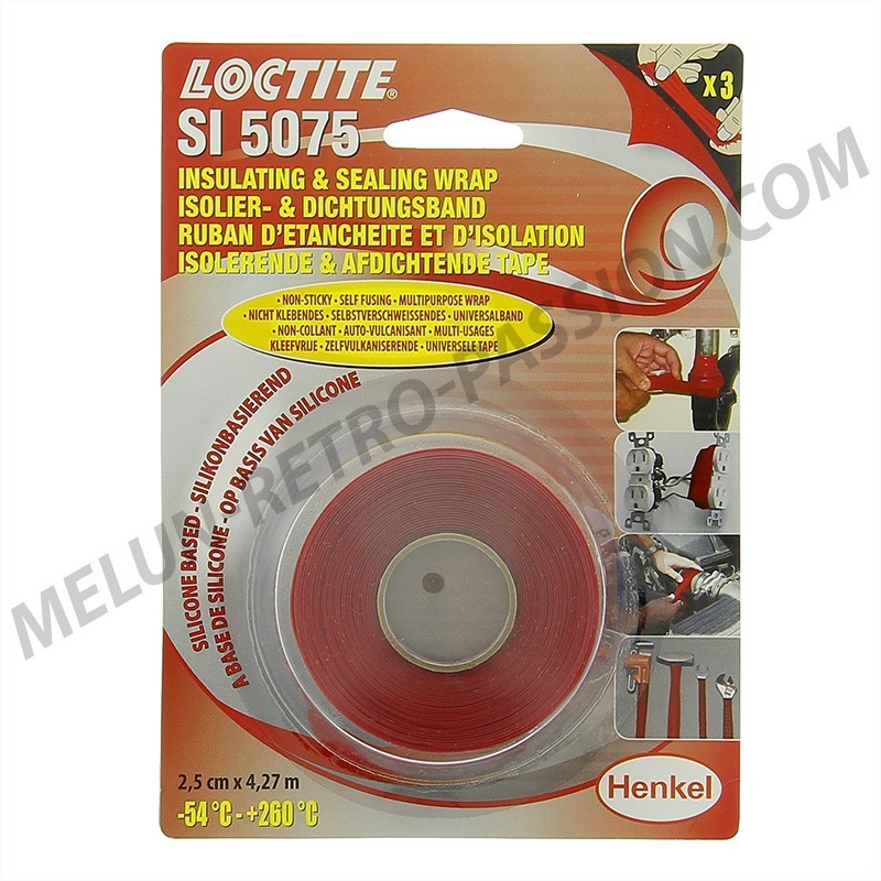 RUBAN D'ETANCHEITE ET D'ISOLATION ROUGE - LOCTITE SI 5075