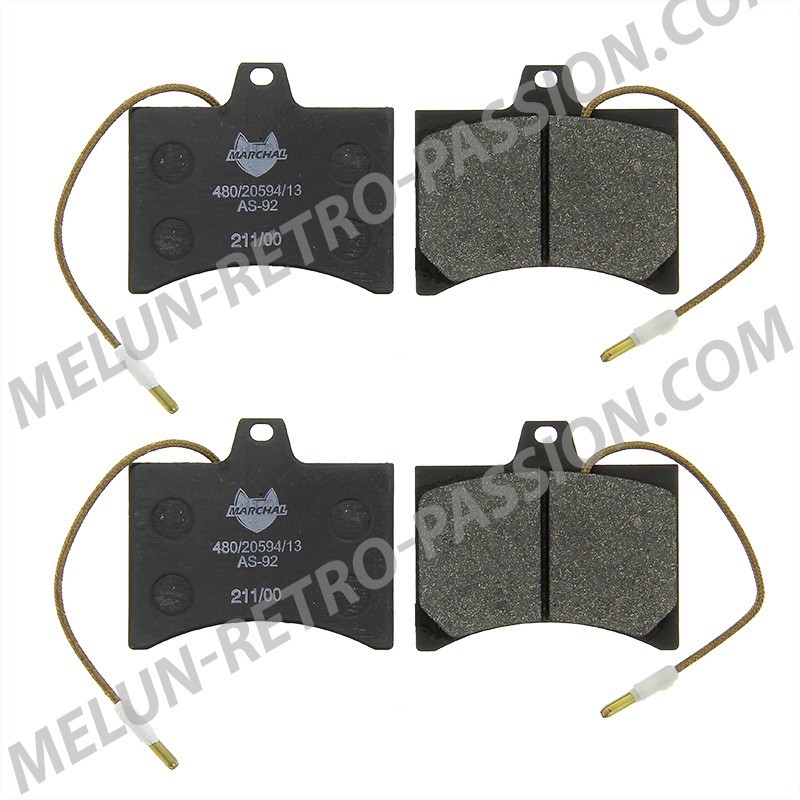 FRONT BRAKE PADS PEUGEOT 104 CITROEN C15 VISA LNA