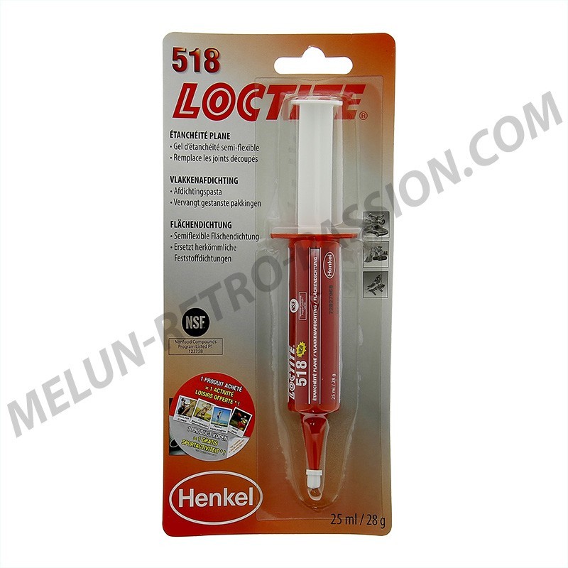 Masilla semiflexible para juntas 25 ml - LOCTITE 518