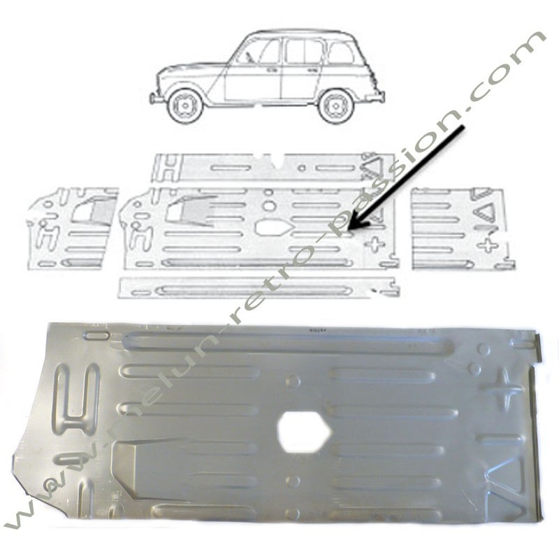 SUELO LATERAL IZQUIERDO RENAULT R4 -R6