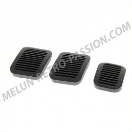 RUBBER PEDAL COVER RENAULT R4 1st MODEL SET OF 3