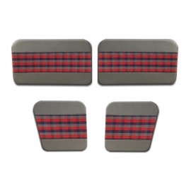 RENAULT R4 FRONT AND REAR DOOR PANELS Grey/Red/Blue J