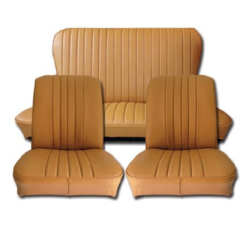 SEAT COVERS SKAI CARAMEL RENAULT R4 AVT 1980 COMPLETE SET