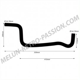 DURITE CHAUFFAGE GAUCHE RENAULT R4