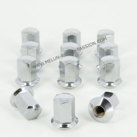 RENAULT ALPINE CHROME WHEEL NUTS 10 x 125 CONICAL 12