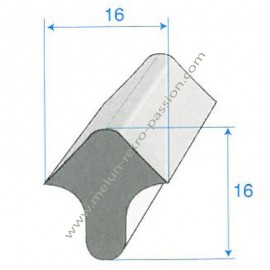 SPONGED DOOR GASKET THE METER RENAULT 4 hp, SIMCA