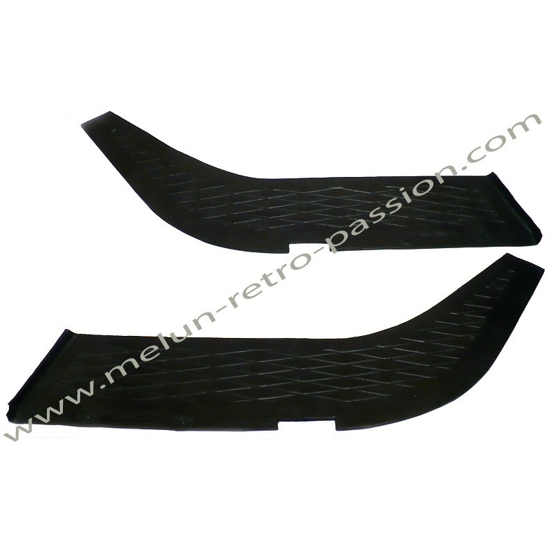 BLACK RUBBER WHEEL ARCH MAT - PAIR : RENAULT 4CV