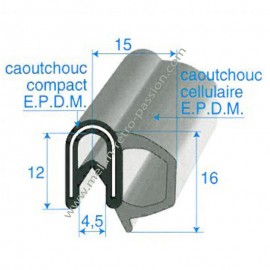 DOOR ENTRY SEAL AND REAR TRUNK WITH BEAD PER METRE