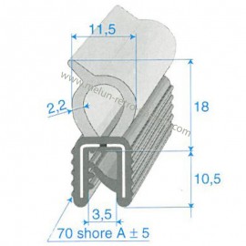 FRONT/REAR BONNET SEAL SOLD BY THE METRE