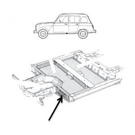 TAPA DEL GUARDABARROS DELANTERO DERECHO RENAULT R4 - R6