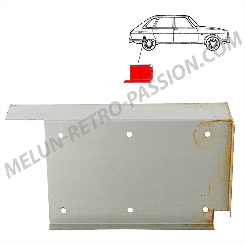 INTERNAL REINFORCEMENT OF RIGHT REAR SPAR FOR RENAULT R16