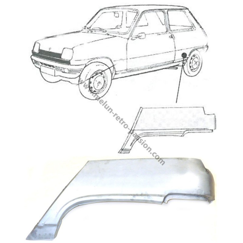 AILE ARRIERE GAUCHE RENAULT 5 - 4 PORTES