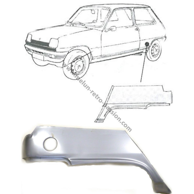 ALERÓN TRASERO DERECHO RENAULT 5 - 4 PUERTAS