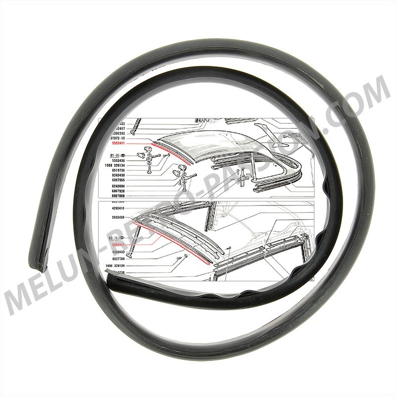 FRONT GASKET OR HARD TOP FOR RENAULT FLORIDE AND CARAVELLE