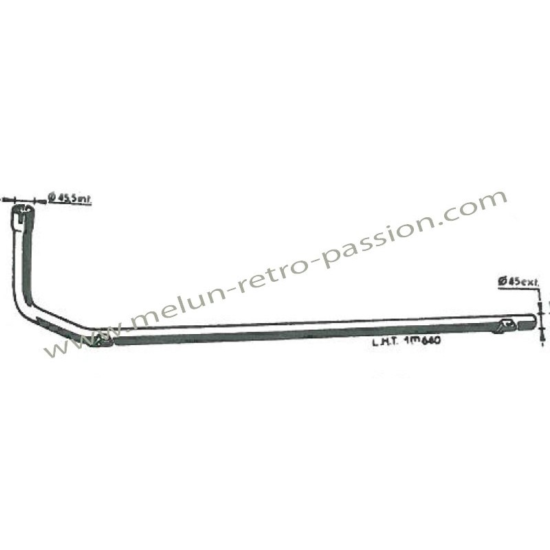 TUBE INTERMEDIAIRE AVANT 2EME MODELE R5 ALPINE