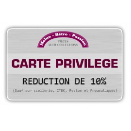 PRIVILEGE CARD