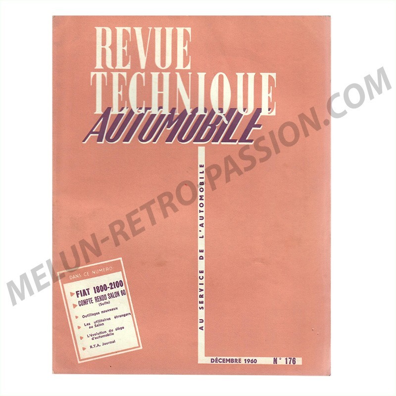 REVUE TECHNIQUE AUTOMOBILE FIAT 1800-2100