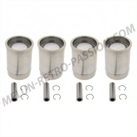 CHEMISES PISTONS SEGMENTS PEUGEOT 404 diamètre piston 84mm axe 22 mm