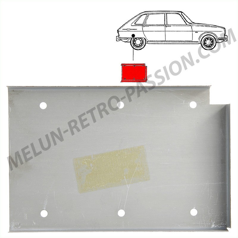 EXTERNAL REINFORCEMENT OF RIGHT REAR SPAR FOR RENAULT R16