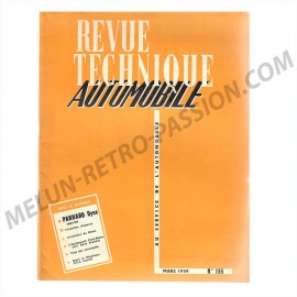 REVUE TECHNIQUE AUTOMOBILE PANHARD DYNA 1958-1959