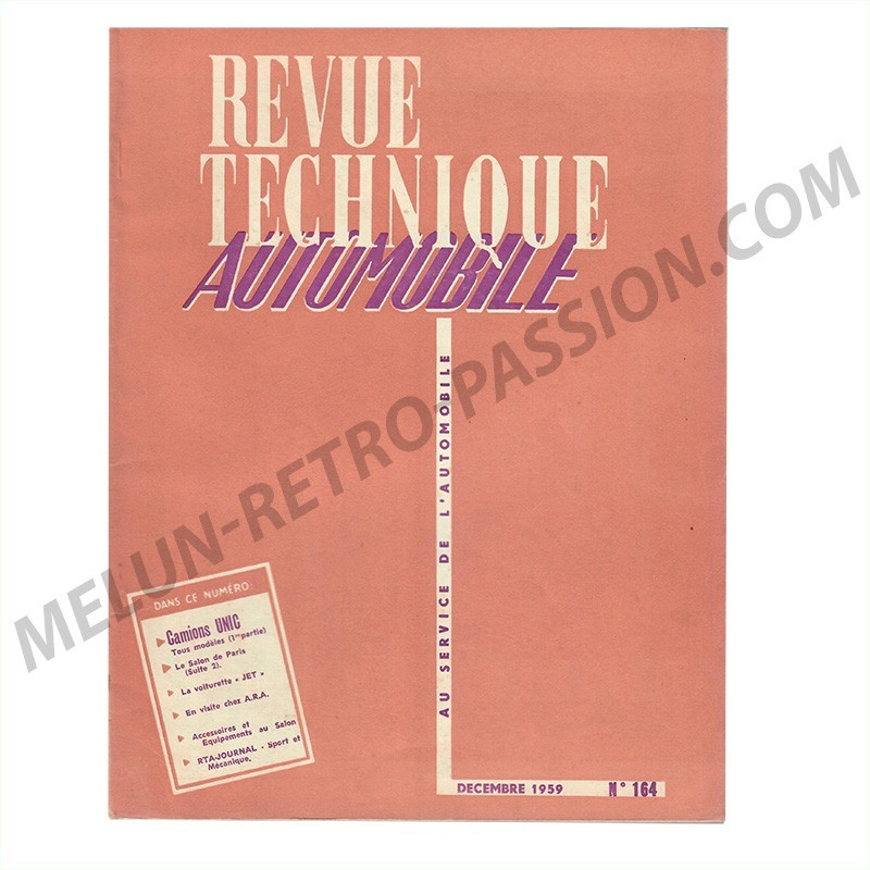 REVUE TECHNIQUE AUTOMOBILE CAMIONS UNIC