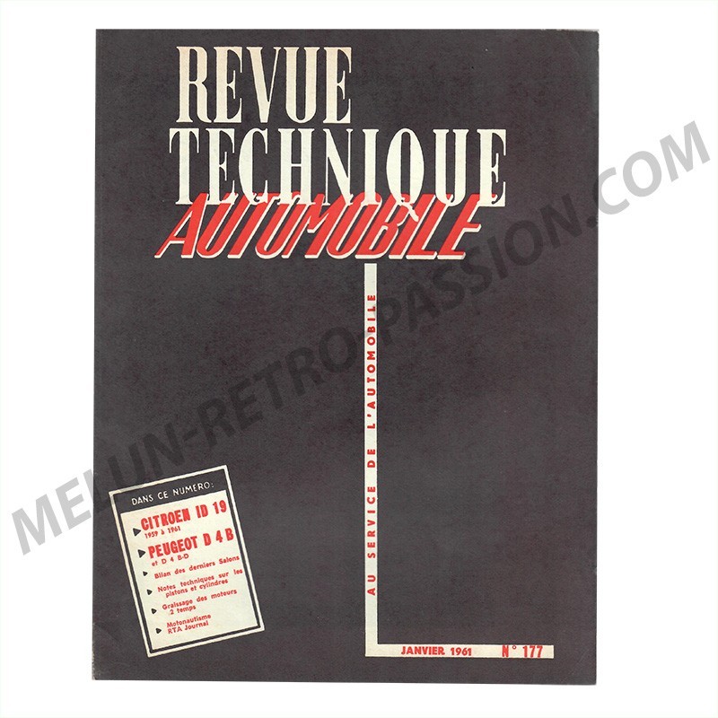 REVUE TECHNIQUE AUTOMOBILE CITROEN ID 19 (1959-1961), PEUGEOT D4B et