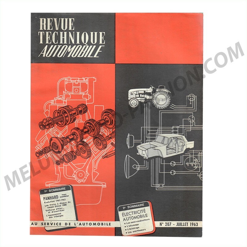 REVUE TECHNIQUE AUTOMOBILE PANHARD TOUS MODELES - EVOLUTION 1961-1963
