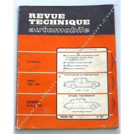 REVUE TECHNIQUE AUTOMOBILE CITROEN ID19 - SIMCA 1300/1301