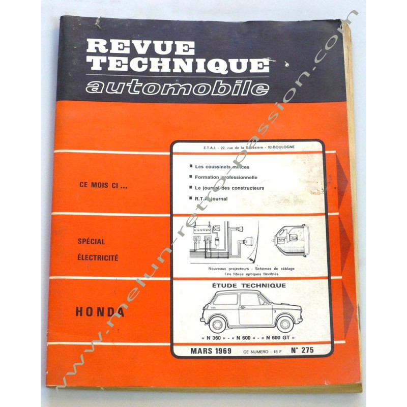 REVUE TECHNIQUE AUTOMOBILE HONDA