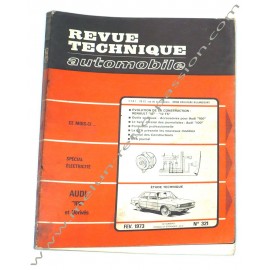 REVUE TECHNIQUE AUTOMOBILE AUDI - RENAULT 12
