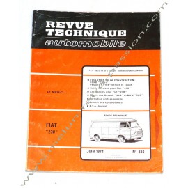 REVUE TECHNIQUE AUTOMOBILE FIAT 238 B1 - PEUGEOT 104