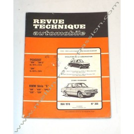 REVUE TECHNIQUE AUTOMOBILE BMW SERIE 5 - PEUGEOT 204 / 304