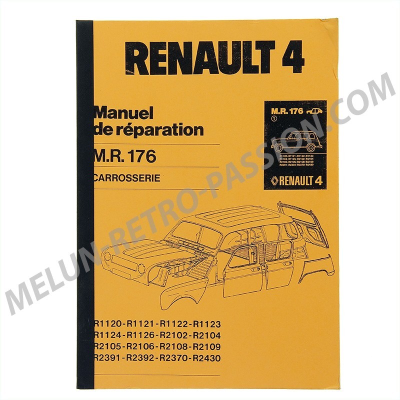 MR176 - MANUAL DE REPARACIÓN DE CARROCERÍAS PARA RENAULT 4