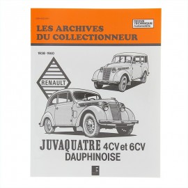 RTA RENAULT JUVA QUATRE 4hp AND 6hp, DAUPHINOISE FROM 1938 TO 1960