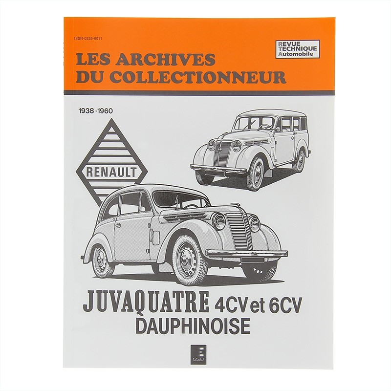 RTA RENAULT JUVA QUATRE 4hp Y 6hp, DAUPHINOISE DE 1938 A 1960