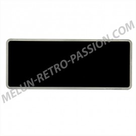 BLACK ALLOY REGISTRATION PLATE 275 x 110