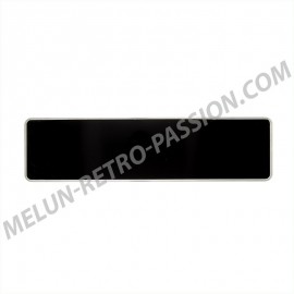 BLACK ALLOY REGISTRATION PLATE 520 x 135