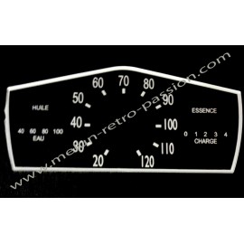 AUTOCOLLANT COMPTEUR RENAULT 4CV dernier modèle