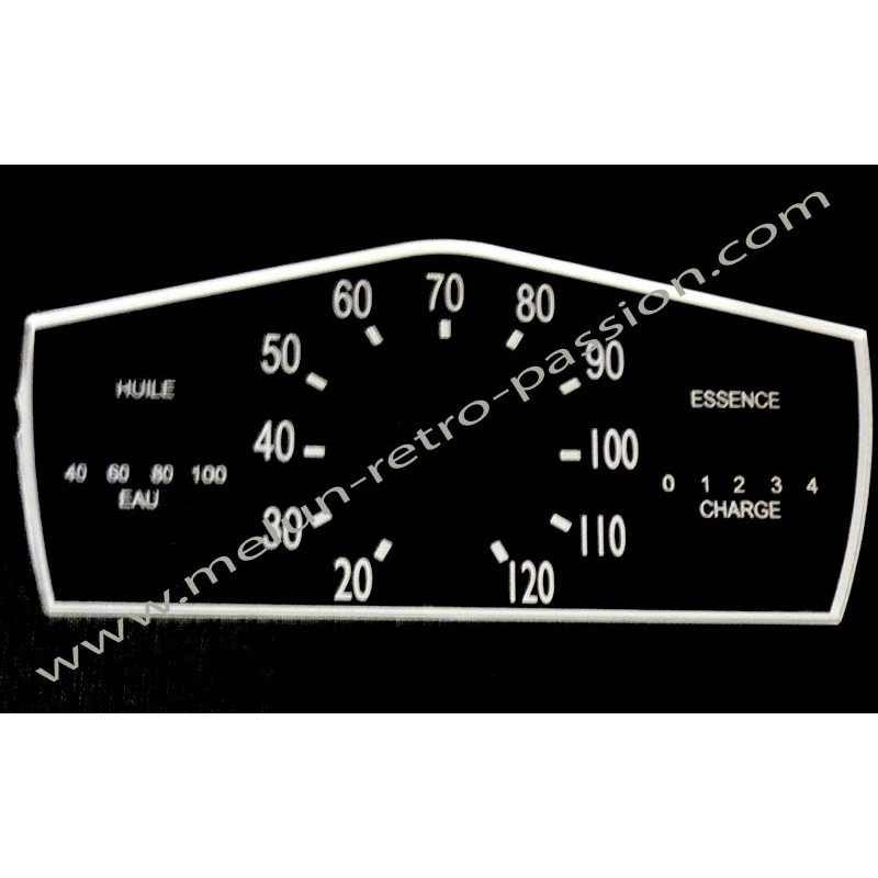 AUTOCOLLANT COMPTEUR RENAULT 4CV dernier modèle