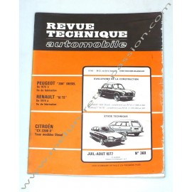 REVUE TECHNIQUE AUTOMOBILE CITROEN CX - PEUGEOT 204 - RENAULT 16