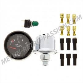 KIT OIL PRESSURE MANOMETER 0-10 Bars with probe 14mm x 150