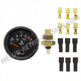 WATER TEMPERATURE MANOMETER KIT 40-120°C with probe 18mm x 150