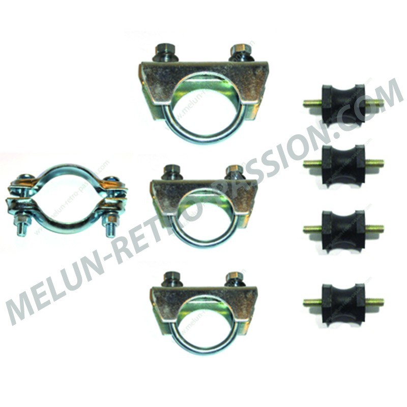 KIT DE FIXATIONS D'ECHAPPEMENT RENAULT R4 - Silencieux Avant